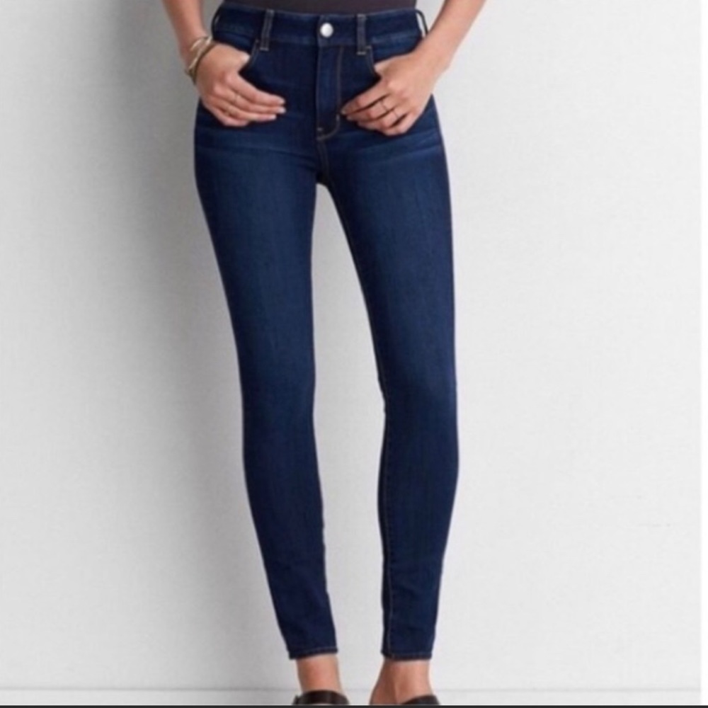 Dark Wash AE High Rise Jeggings